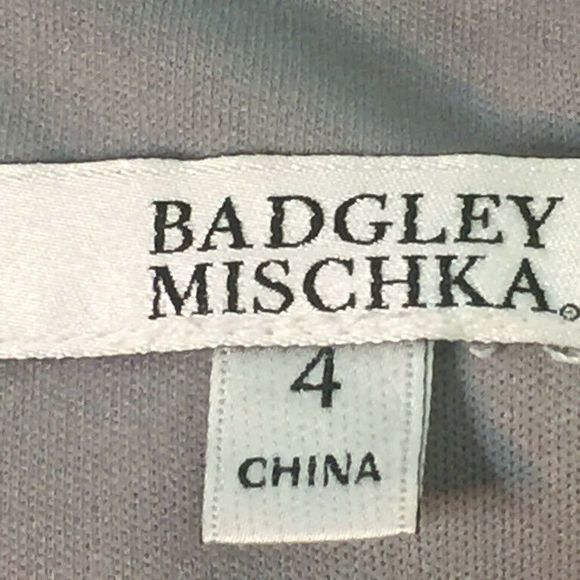 Badgley Mischka Women's Pewter 4 MSRP $487 - Picture 6 of 7